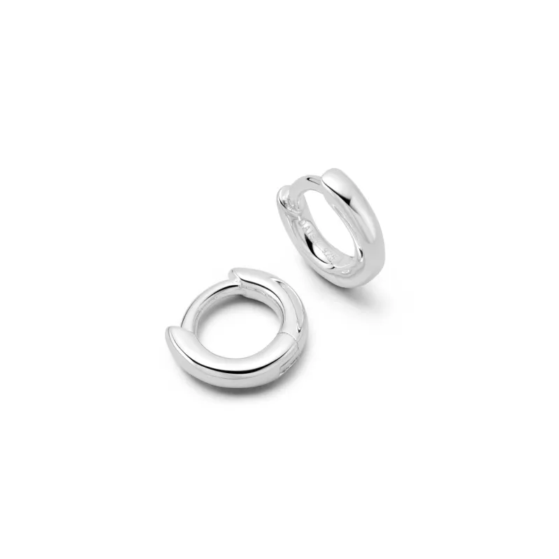 Polly Essential Huggie Earrings Sterling Silver sold by Daisy Jewellery