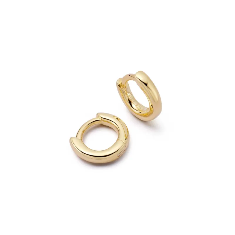 Polly Essential Huggie Earrings 18ct Gold Plate sold by Daisy Jewellery