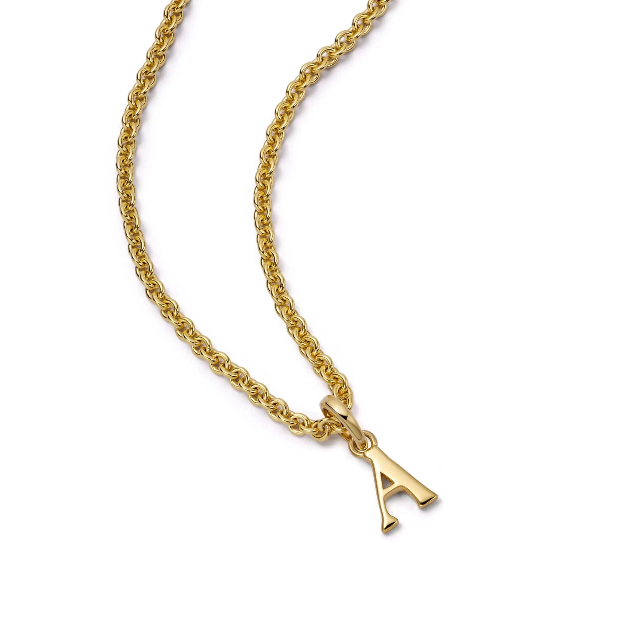 Personalised Initial Pendant Necklace 18ct Gold Plate sold by Daisy Jewellery