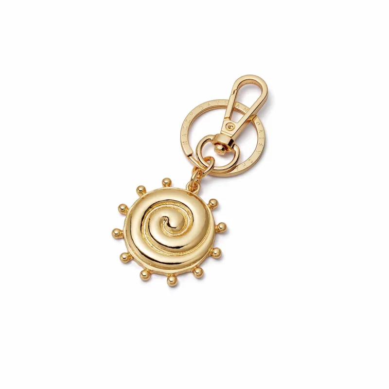 Spiral Bag Charm 18ct Gold Plate sold by Daisy Jewellery
