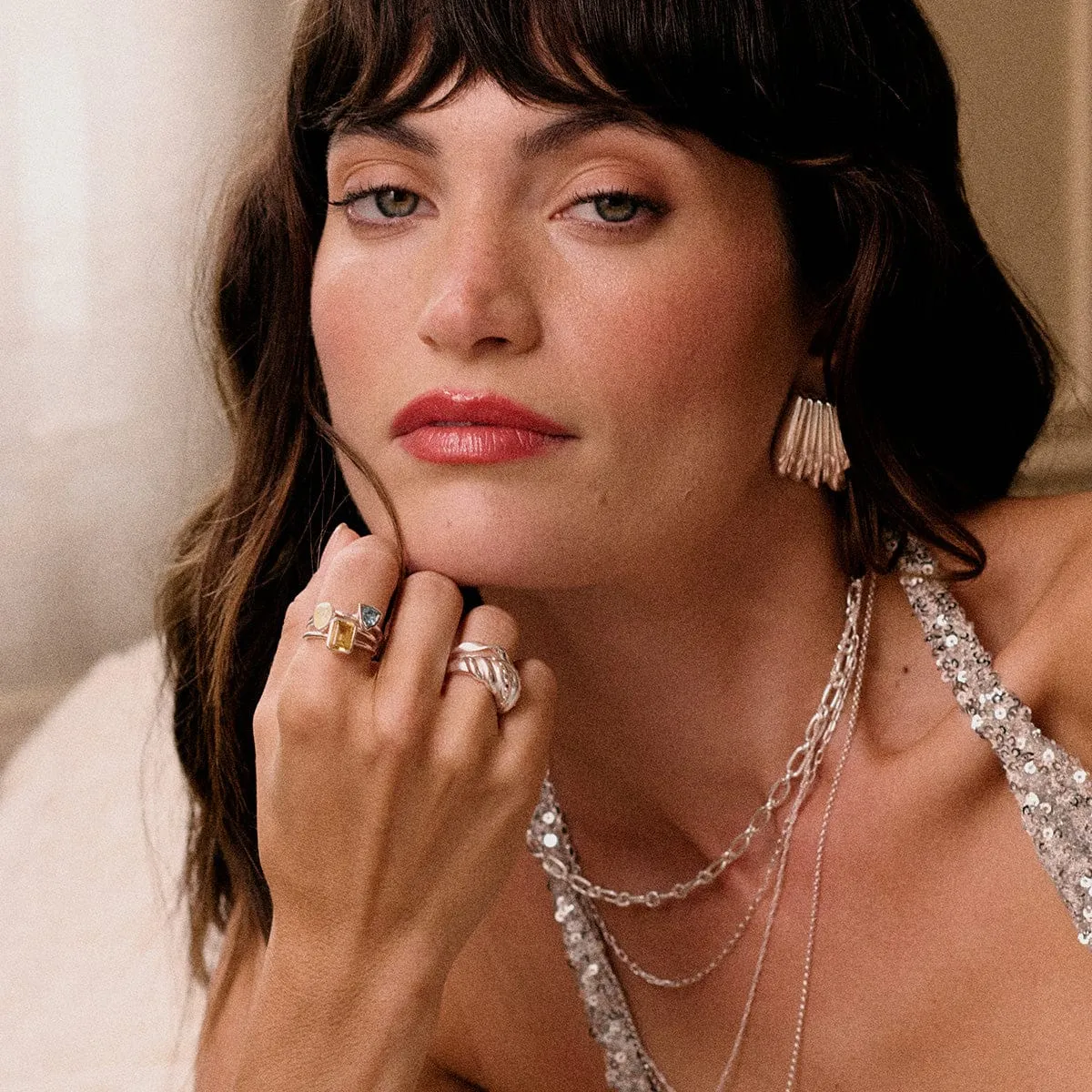 Citrine November Birthstone Ring Sterling Silver sold by Daisy Jewellery product image thumbnail 4