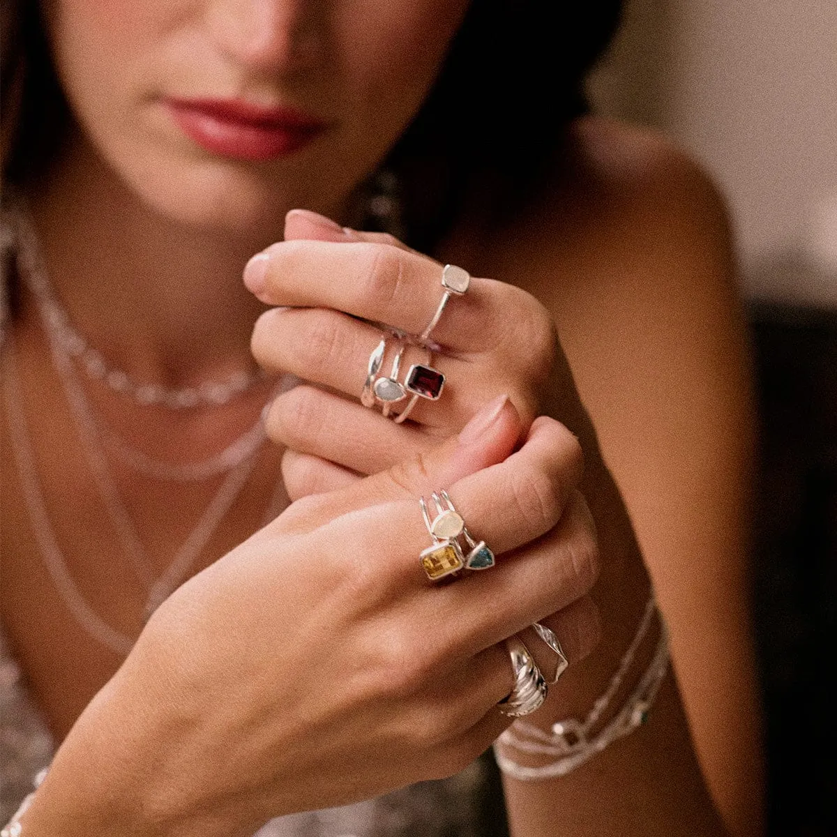 Citrine November Birthstone Ring Sterling Silver sold by Daisy Jewellery product image thumbnail 2