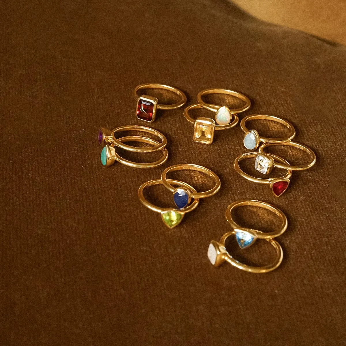 Ruby July Birthstone Ring 18ct Gold Plate sold by Daisy Jewellery product image thumbnail 3