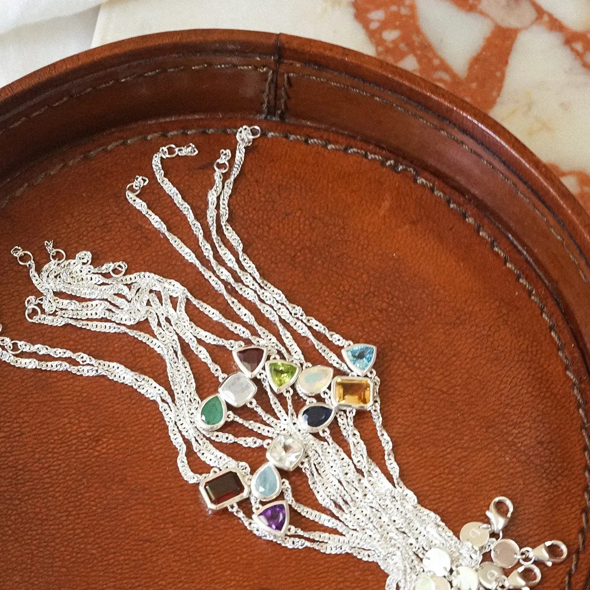 Amethyst February Birthstone Charm Bracelet Sterling Silver sold by Daisy Jewellery product image thumbnail 3