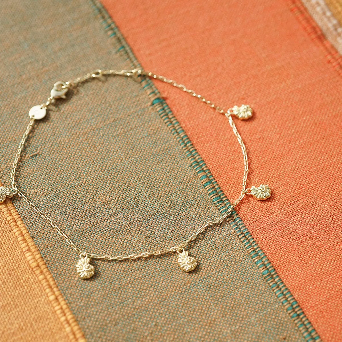 Polly Shell Charm Anklet 18ct Gold Plate sold by Daisy Jewellery product image thumbnail 5