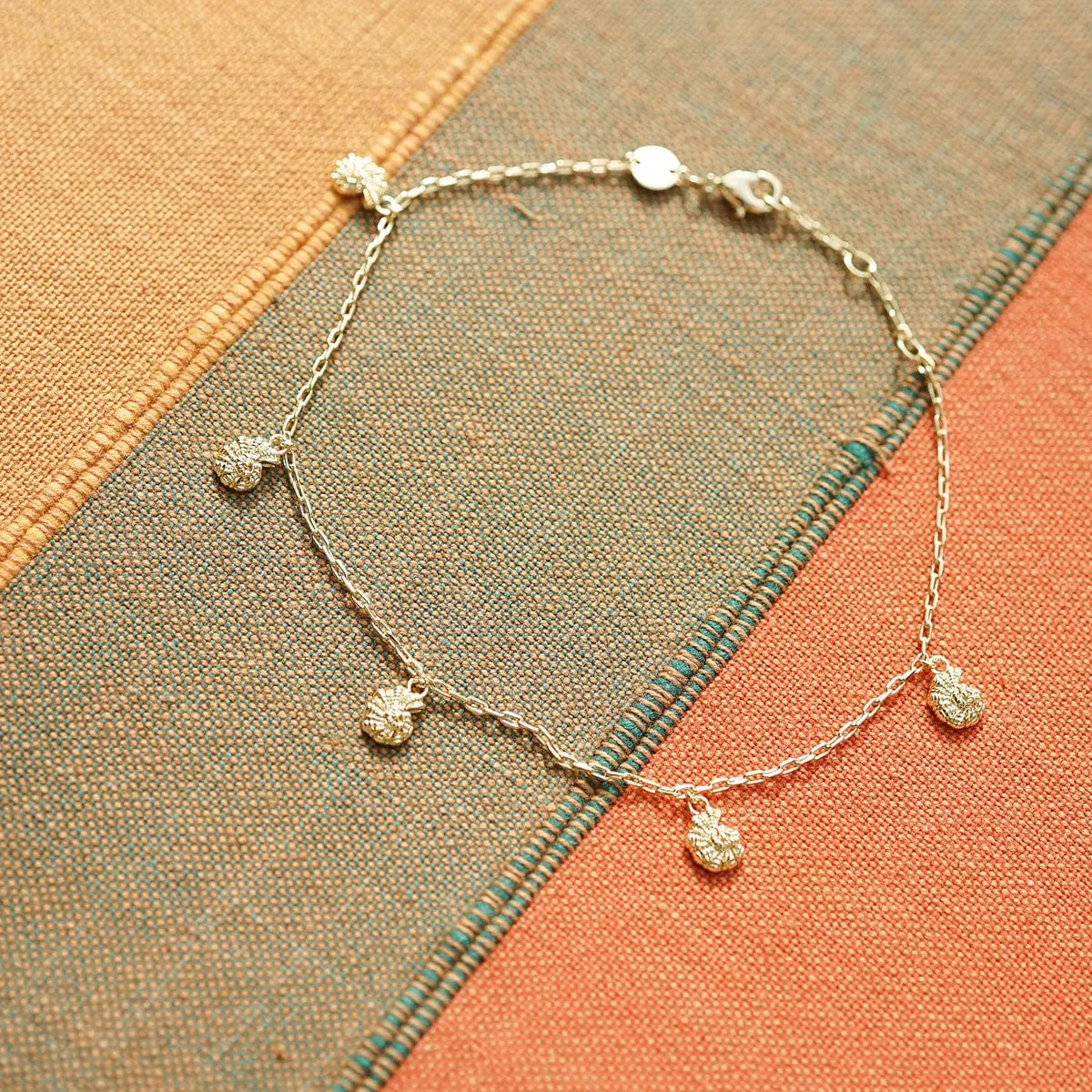 Polly Shell Charm Anklet 18ct Gold Plate sold by Daisy Jewellery product image thumbnail 3