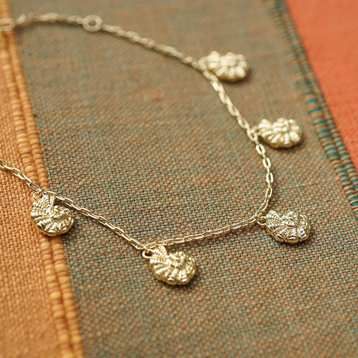 Polly Shell Charm Bracelet 18ct Gold Plate sold by Daisy Jewellery product image thumbnail 3