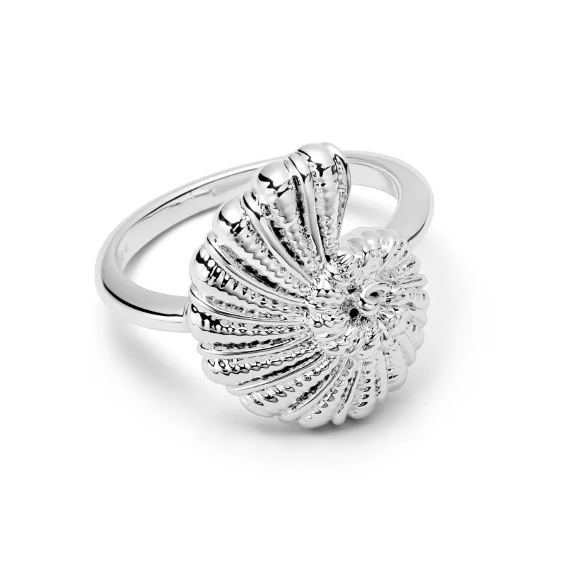 Polly Shell Ring Silver Plate sold by Daisy Jewellery