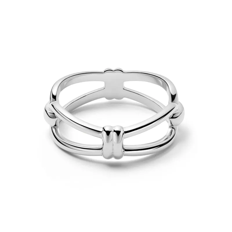 Polly Knot Band Ring Sterling Silver sold by Daisy Jewellery