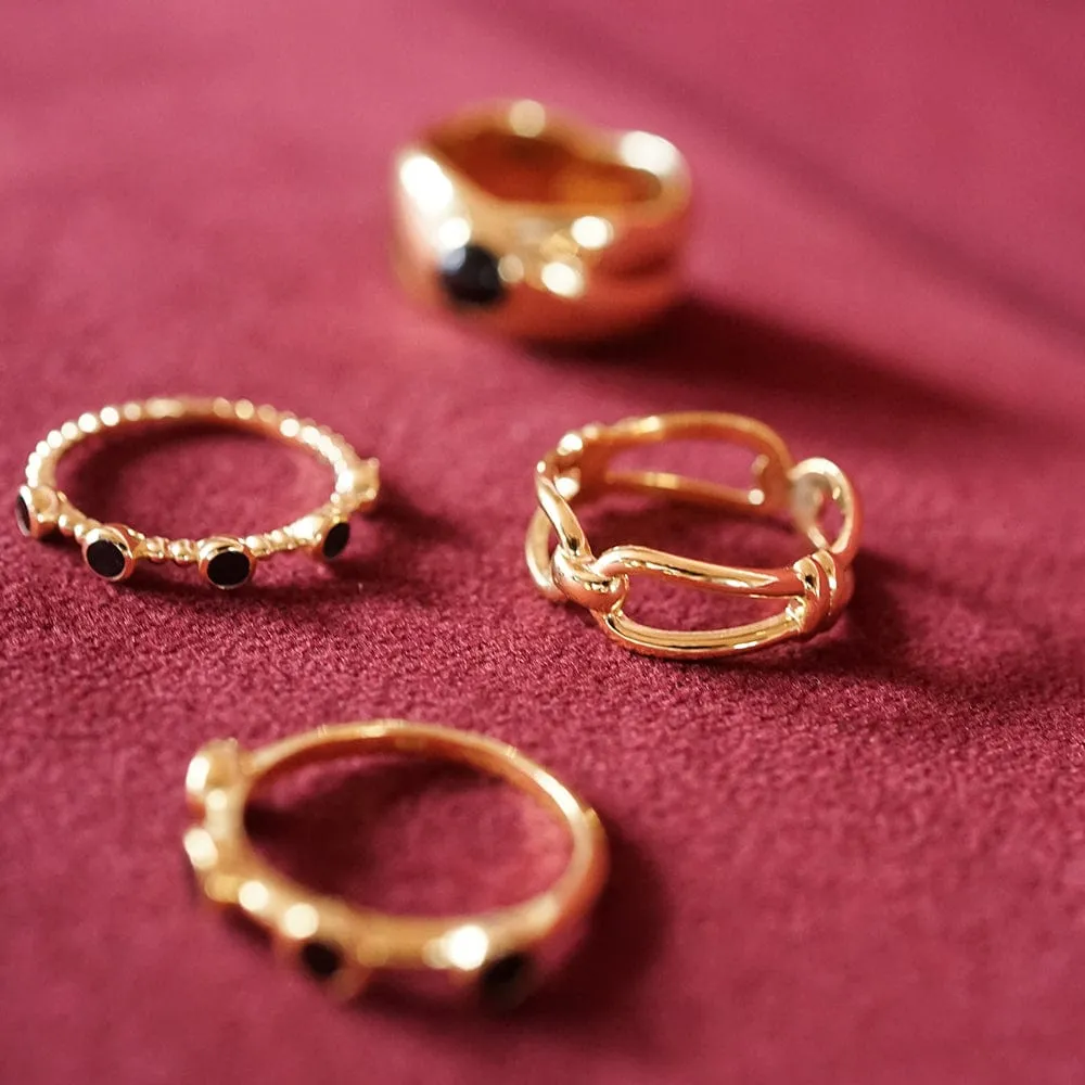 Polly Knot Band Ring 18ct Gold Plate sold by Daisy Jewellery product image thumbnail 5