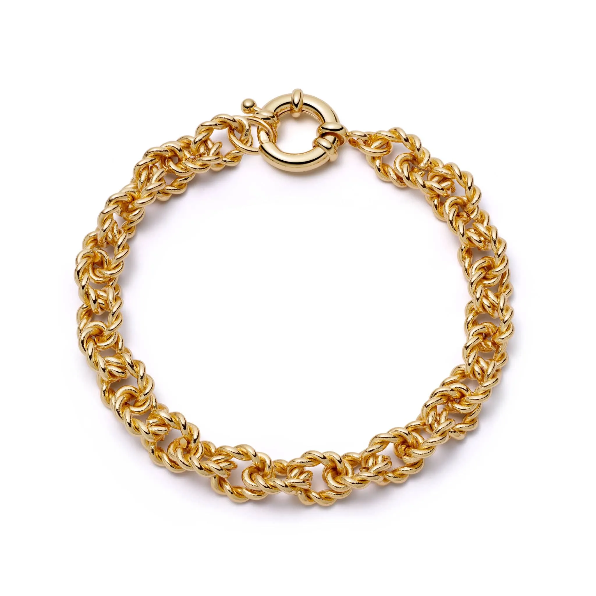 Polly Vintage Rope Chain Bracelet 18ct Gold Plate sold by Daisy Jewellery