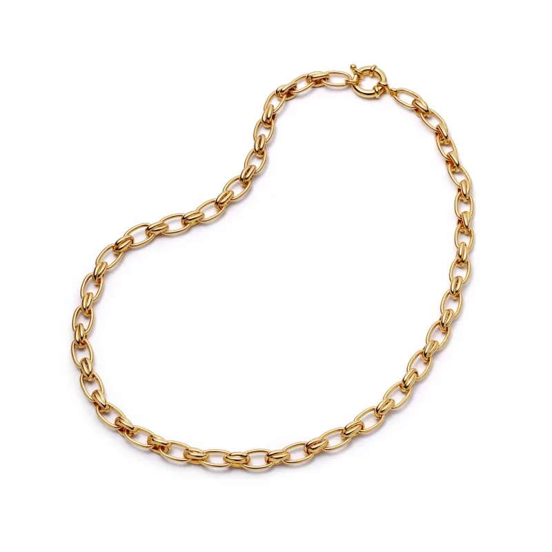 Polly Vintage Link Chain Necklace 18ct Gold Plate sold by Daisy Jewellery