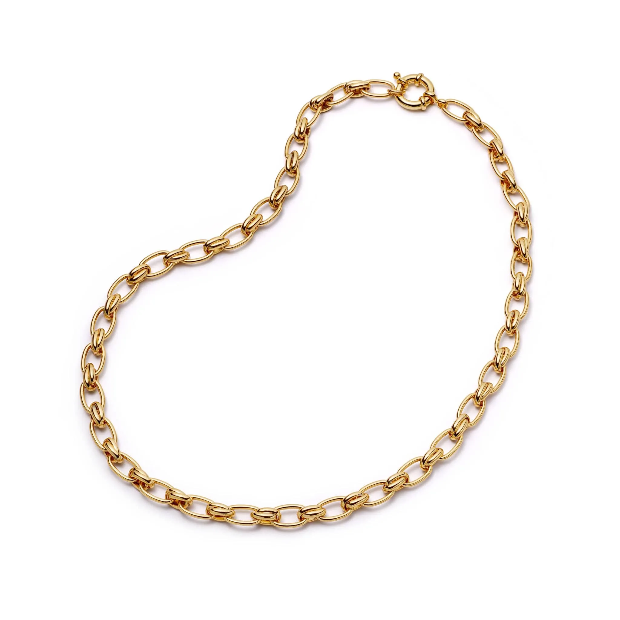 Polly Vintage Link Chain Necklace 18ct Gold Plate sold by Daisy Jewellery