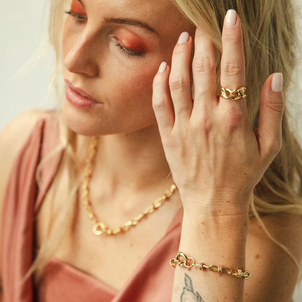 Polly Knot Chain Layering Set 18ct Gold Plate sold by Daisy Jewellery product image thumbnail 5