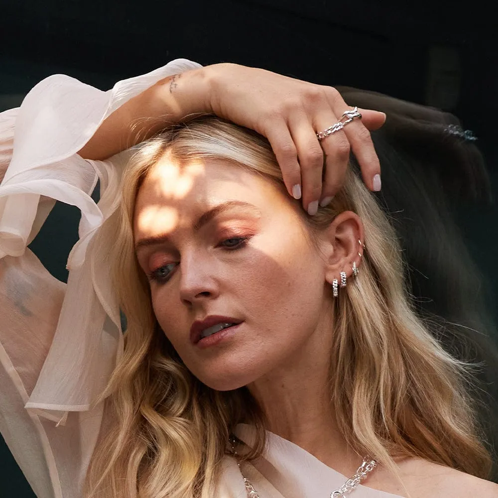 Polly Solid Chain Ring Sterling Silver sold by Daisy Jewellery product image thumbnail 4