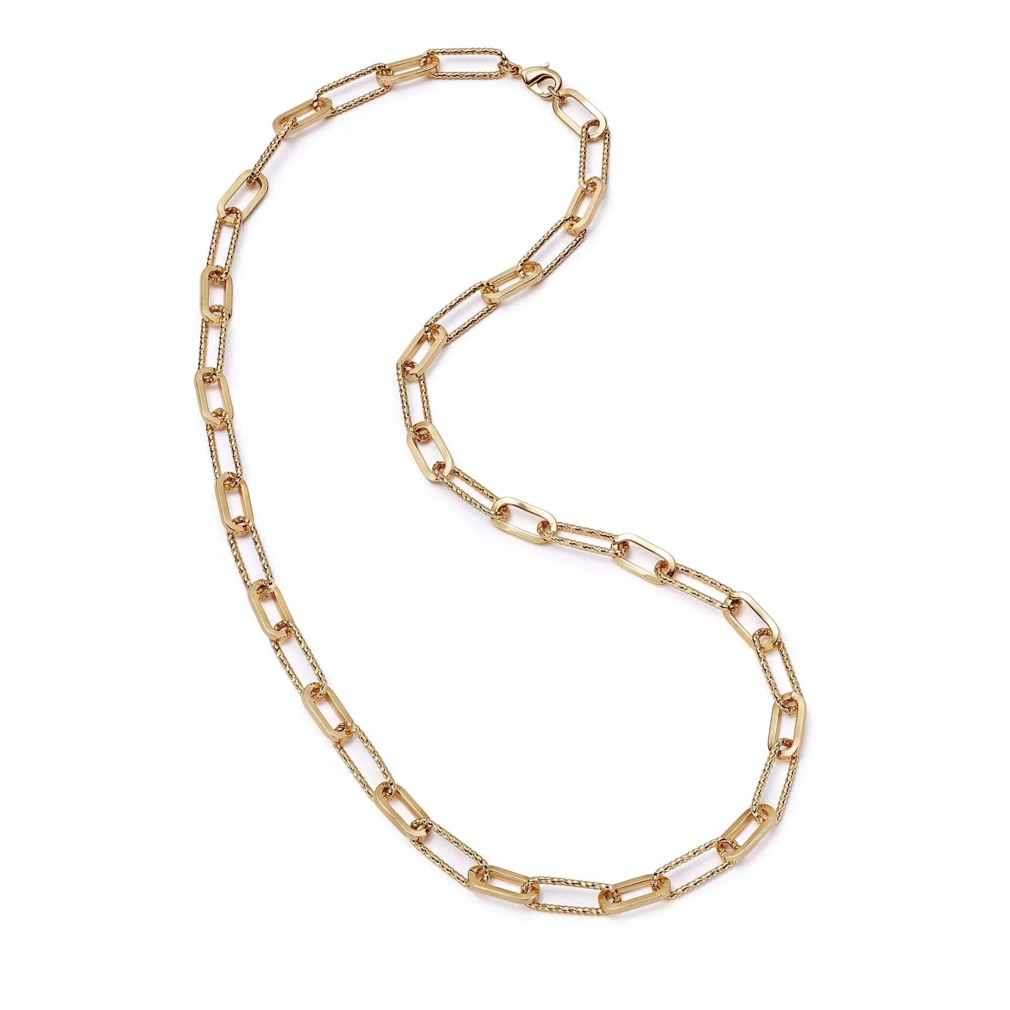 Polly Paperclip Chain Necklace 18ct Gold Plate sold by Daisy Jewellery