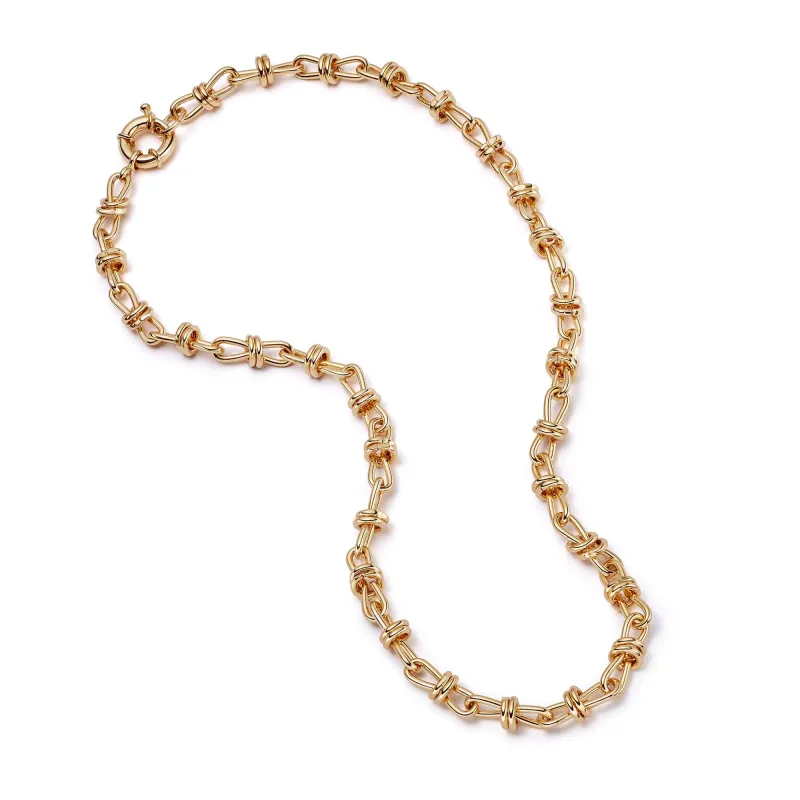 Polly Knot Chain Necklace 18ct Gold Plate sold by Daisy Jewellery