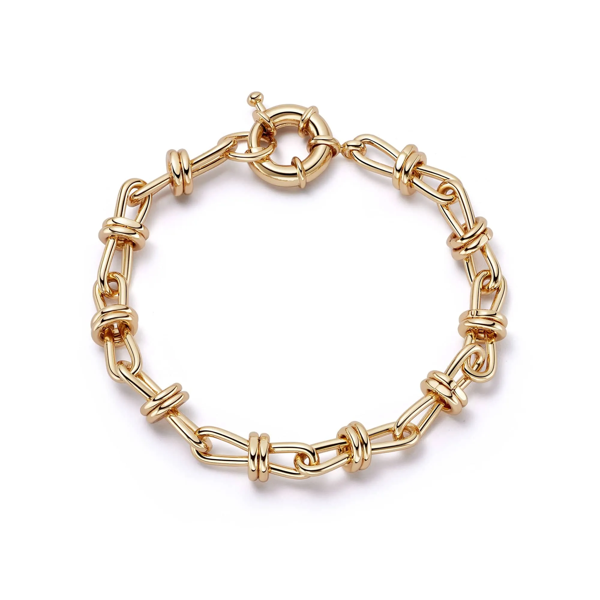 Polly Knot Chain Bracelet 18ct Gold Plate sold by Daisy Jewellery