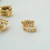 Polly Sayer Chain Hoop Earring Stack 18ct Gold Plate sold by Daisy Jewellery