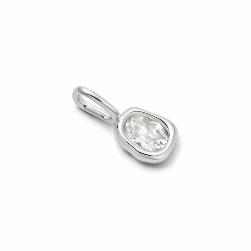 Estée Lalonde Sapphire Charm Pendant Sterling Silver sold by Daisy Jewellery