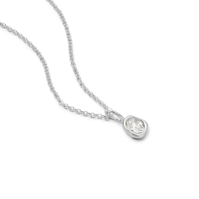 Estée Lalonde Sapphire Pendant Necklace Sterling Silver sold by Daisy Jewellery
