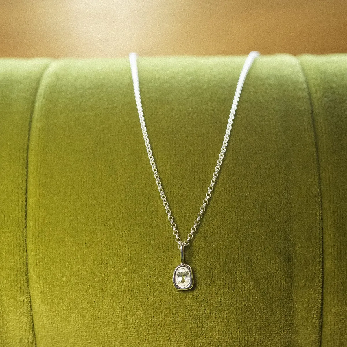 Estée Lalonde Sapphire Pendant Necklace Sterling Silver sold by Daisy Jewellery product image thumbnail 3