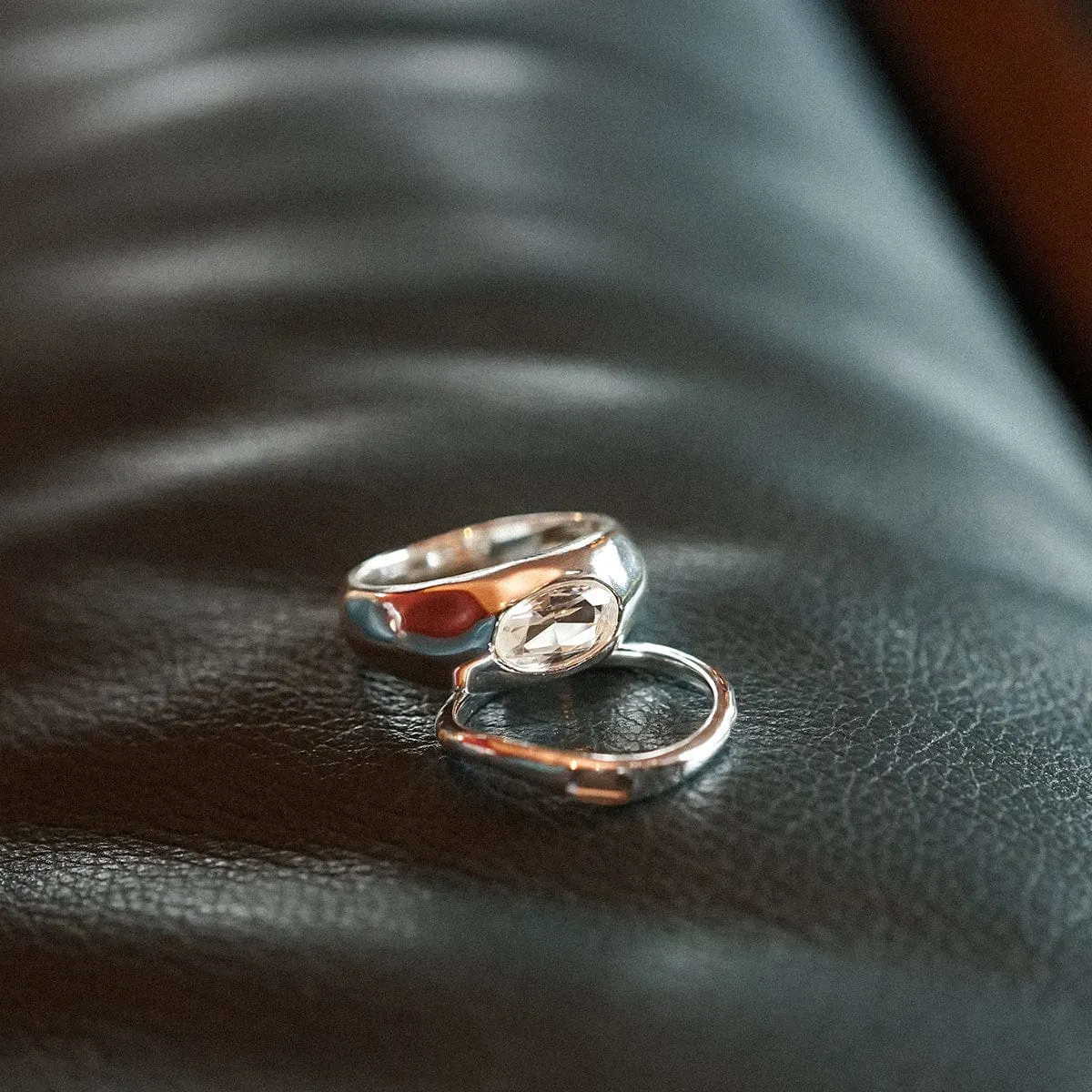 Estée Lalonde Chunky Sapphire Ring Sterling Silver sold by Daisy Jewellery product image thumbnail 2