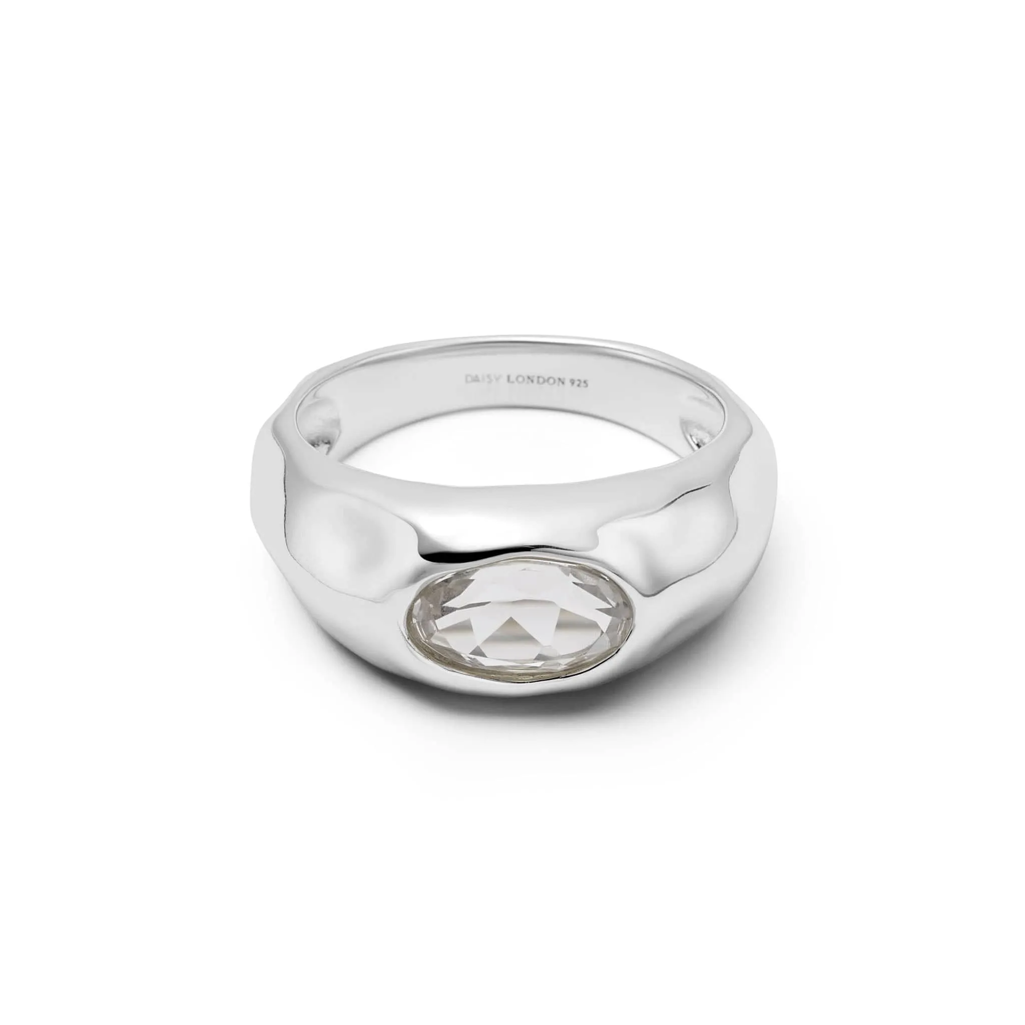 Estée Lalonde Chunky Sapphire Ring Sterling Silver sold by Daisy Jewellery