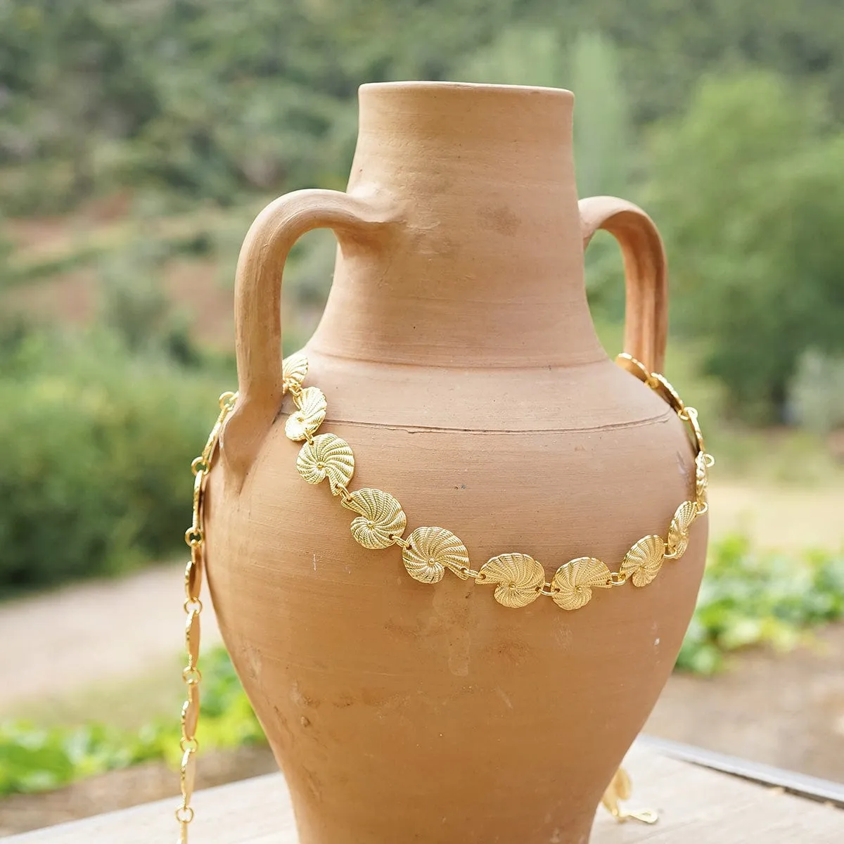 Polly Shell Belt 18ct Gold Plate sold by Daisy Jewellery product image thumbnail 5