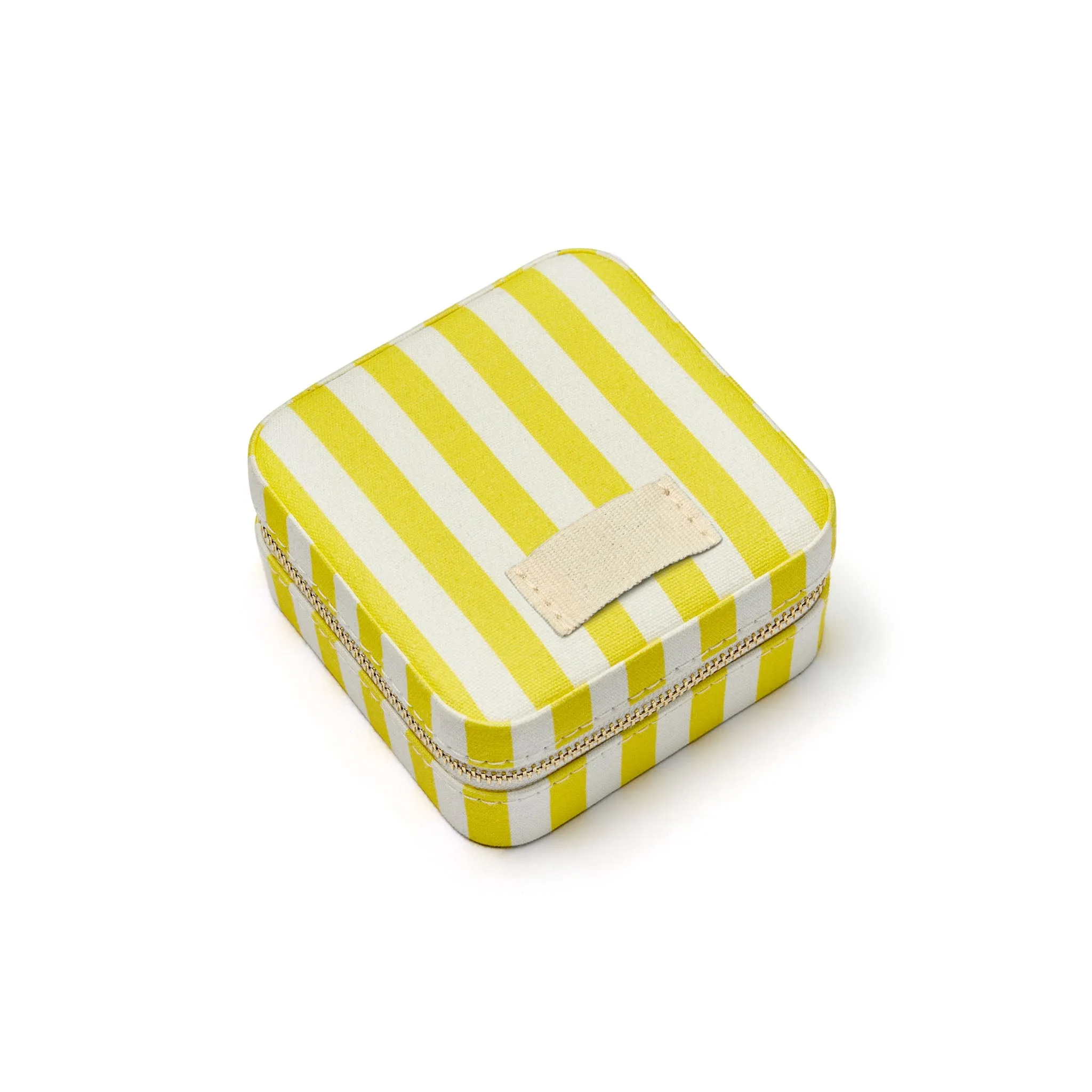 Yellow Stripe Small Jewellery Case sold by Daisy Jewellery product image thumbnail 5