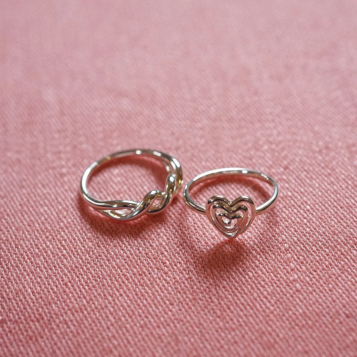 Scribble Heart Ring Sterling Silver sold by Daisy Jewellery product image thumbnail 2