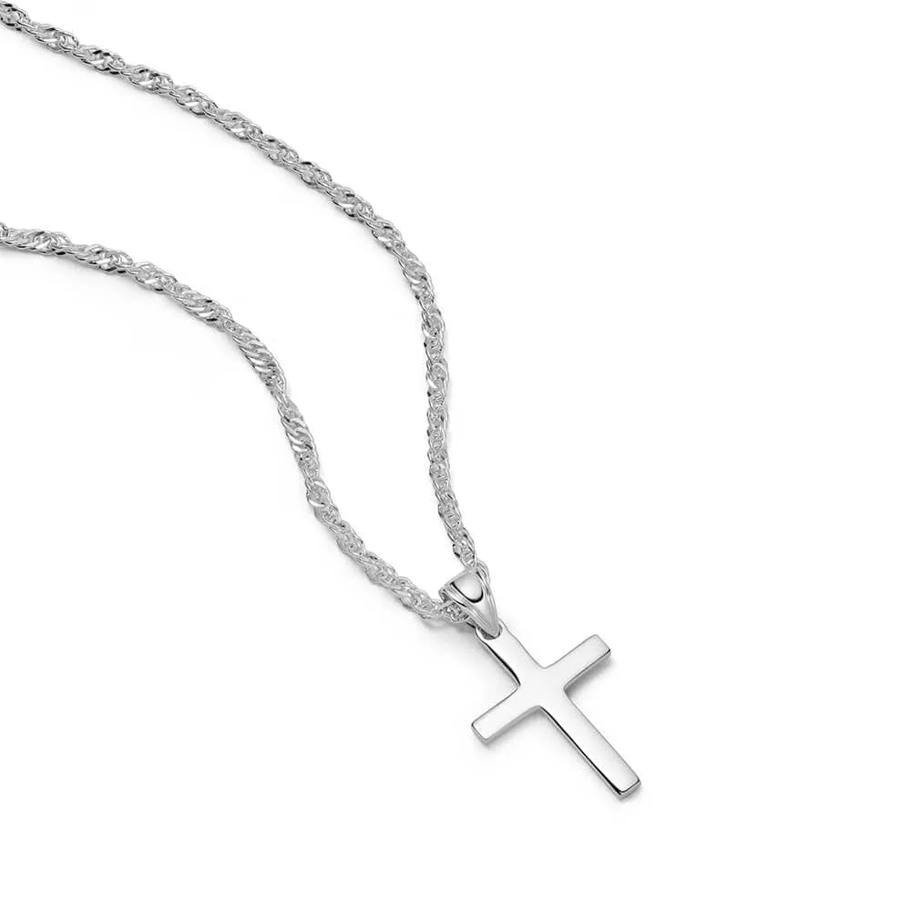 Polly Cross Necklace Sterling Silver sold by Daisy Jewellery