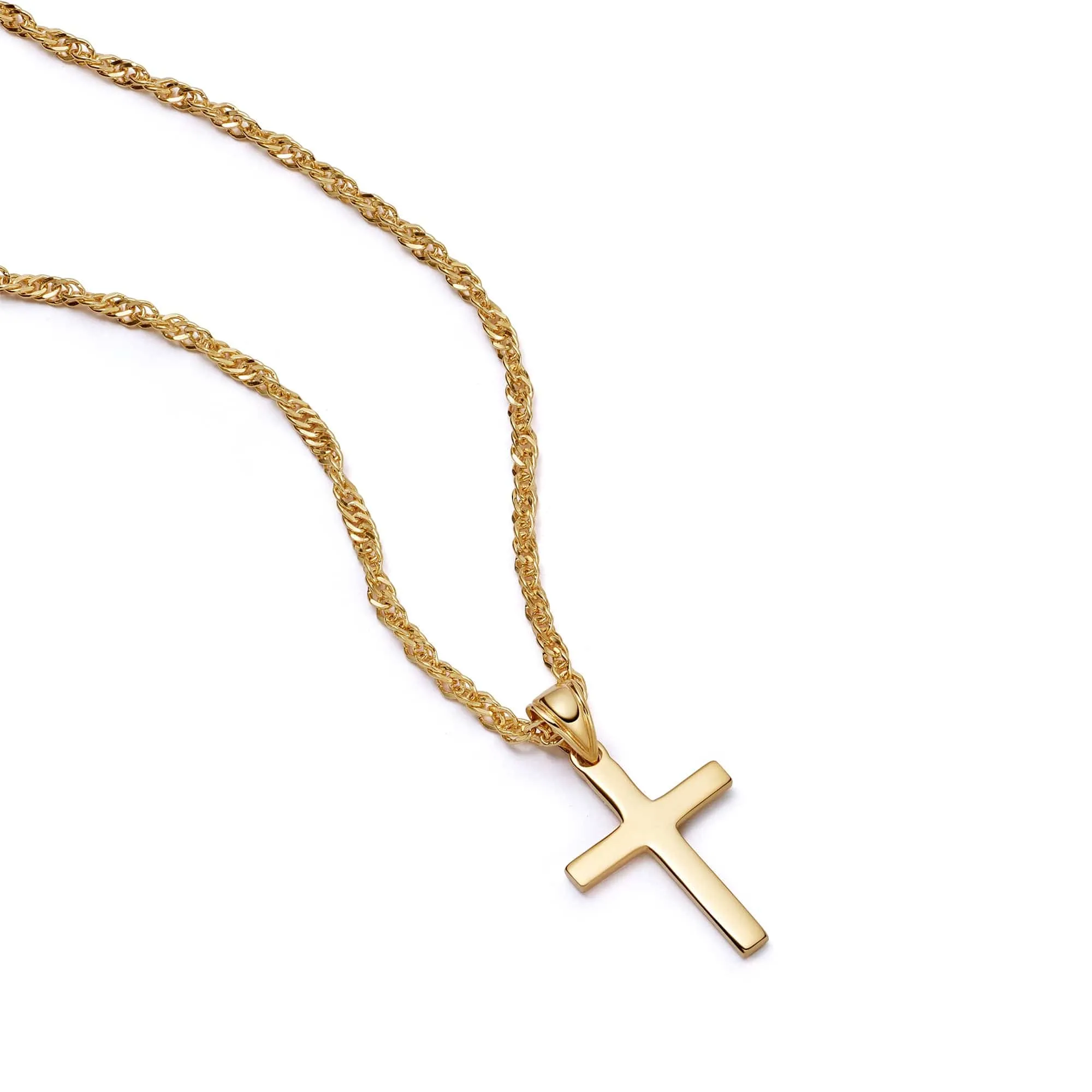 Polly Cross Necklace 18ct Gold Plate sold by Daisy Jewellery