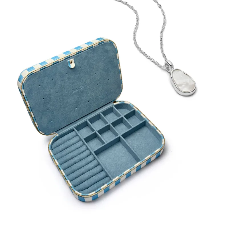 "Made For Her" Mother of Pearl & Jewellery Case Set Sterling Silver made by Daisy Jewellery