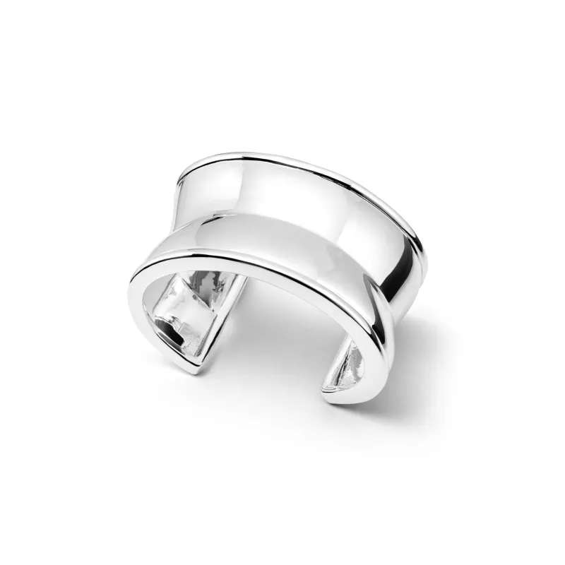 Polly Cuff Bangle Silver Plate made by Daisy Jewellery