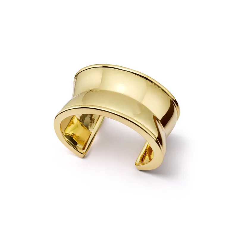 Polly Cuff Bangle 18ct Gold Plate sold by Daisy Jewellery