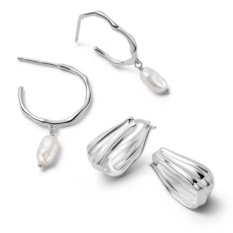 Summer Icons Earrings Stack Sterling Silver made by Daisy Jewellery