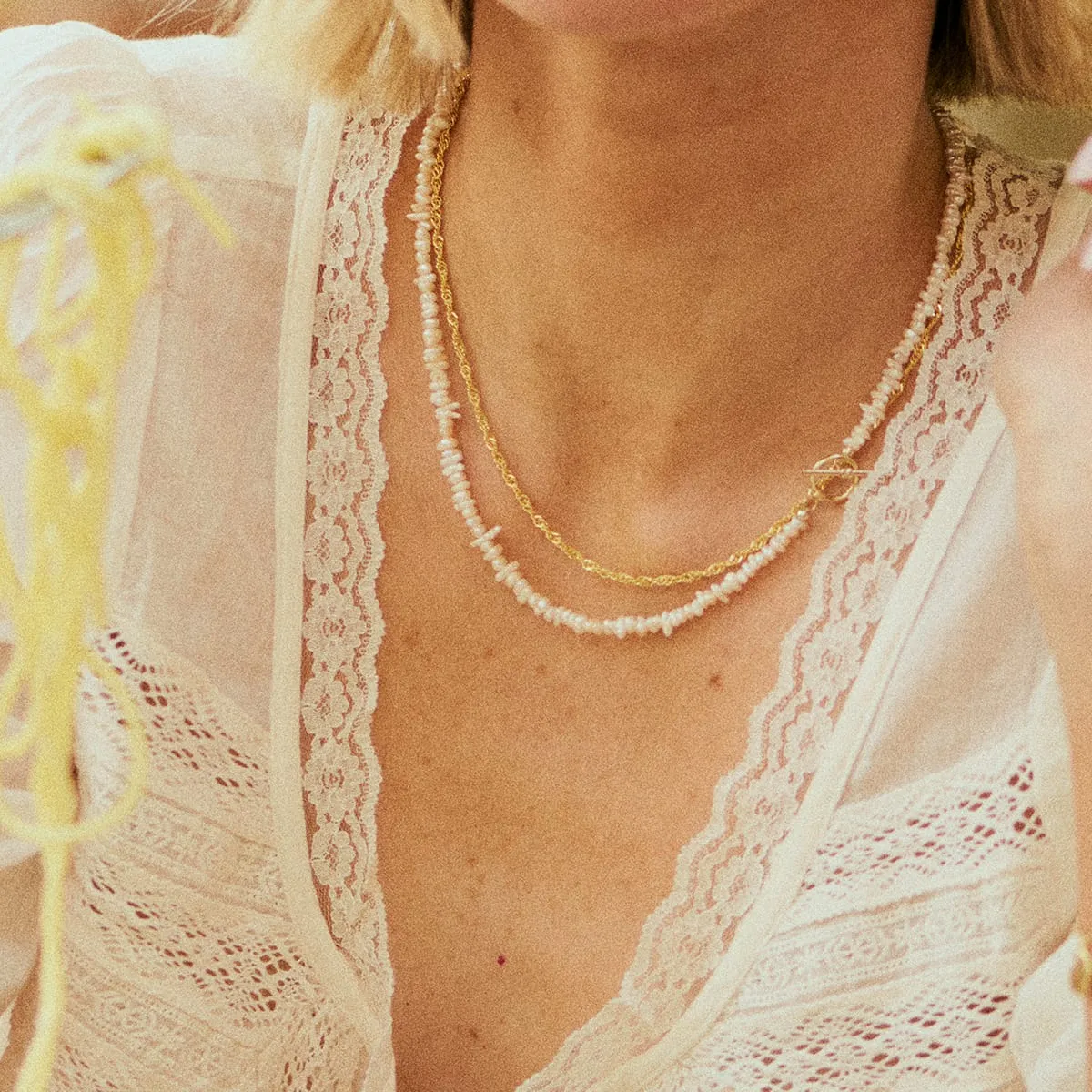 Thick Singapore Layering Chain Necklace 18ct Gold Plate sold by Daisy Jewellery product image thumbnail 4