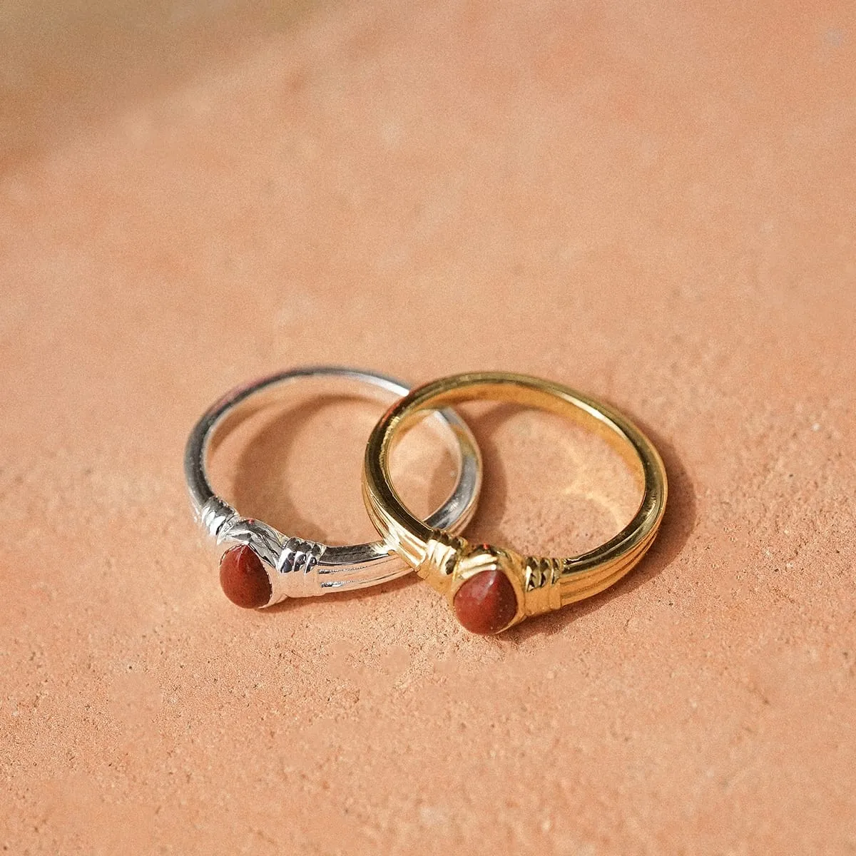 Red Jasper Pear Ring Sterling Silver sold by Daisy Jewellery product image thumbnail 3