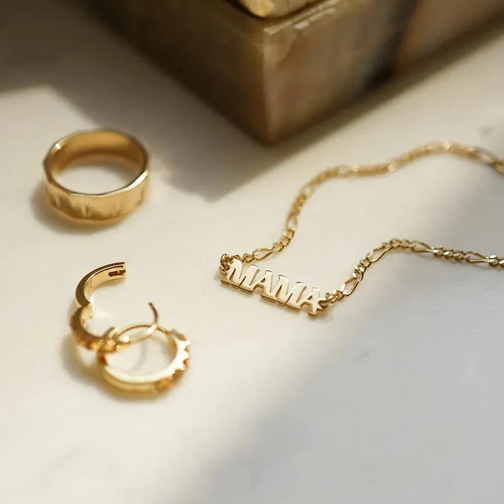 Personalised Name Bracelet 18ct Gold Plate sold by Daisy Jewellery product image thumbnail 3