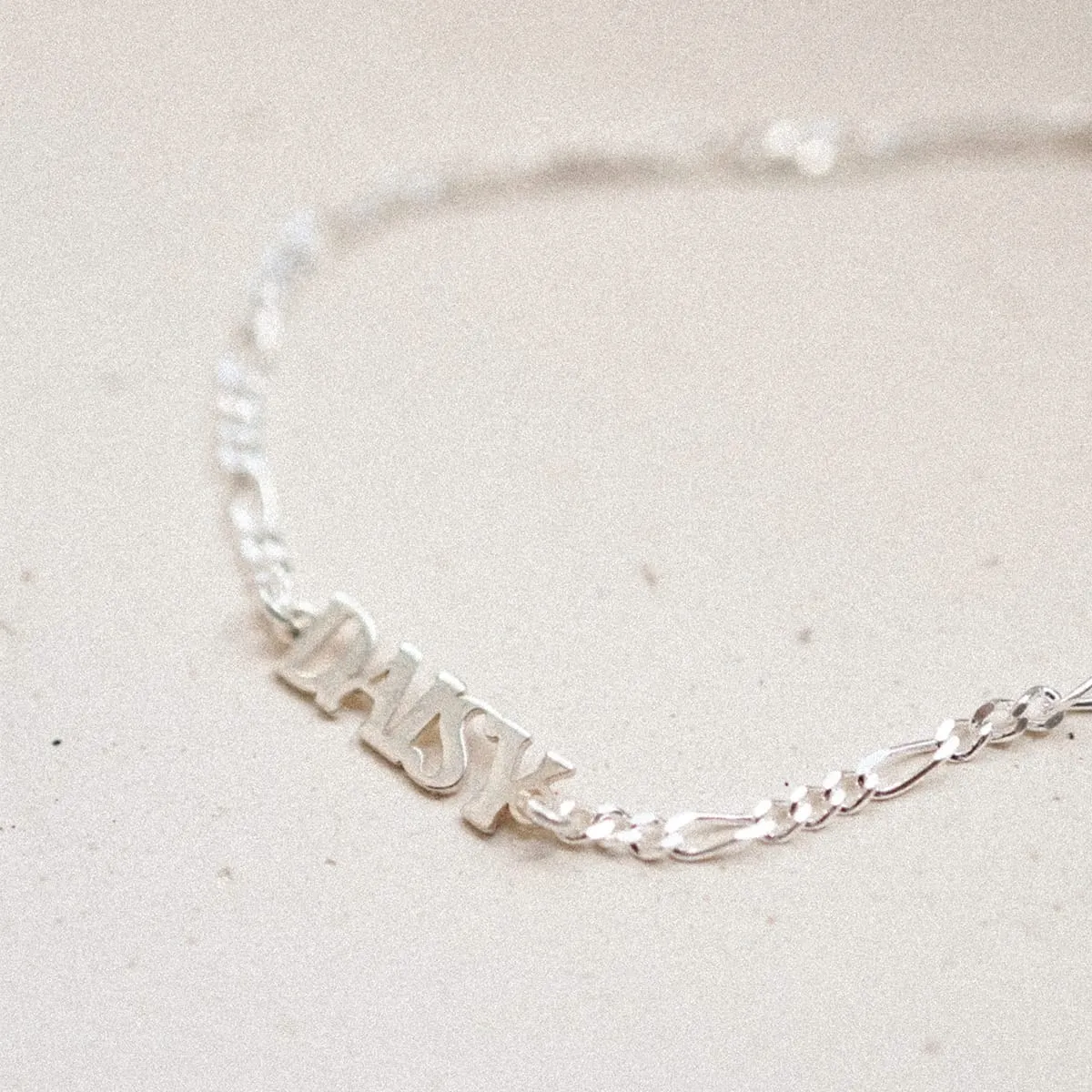 Personalised Name Bracelet Sterling Silver sold by Daisy Jewellery product image thumbnail 3