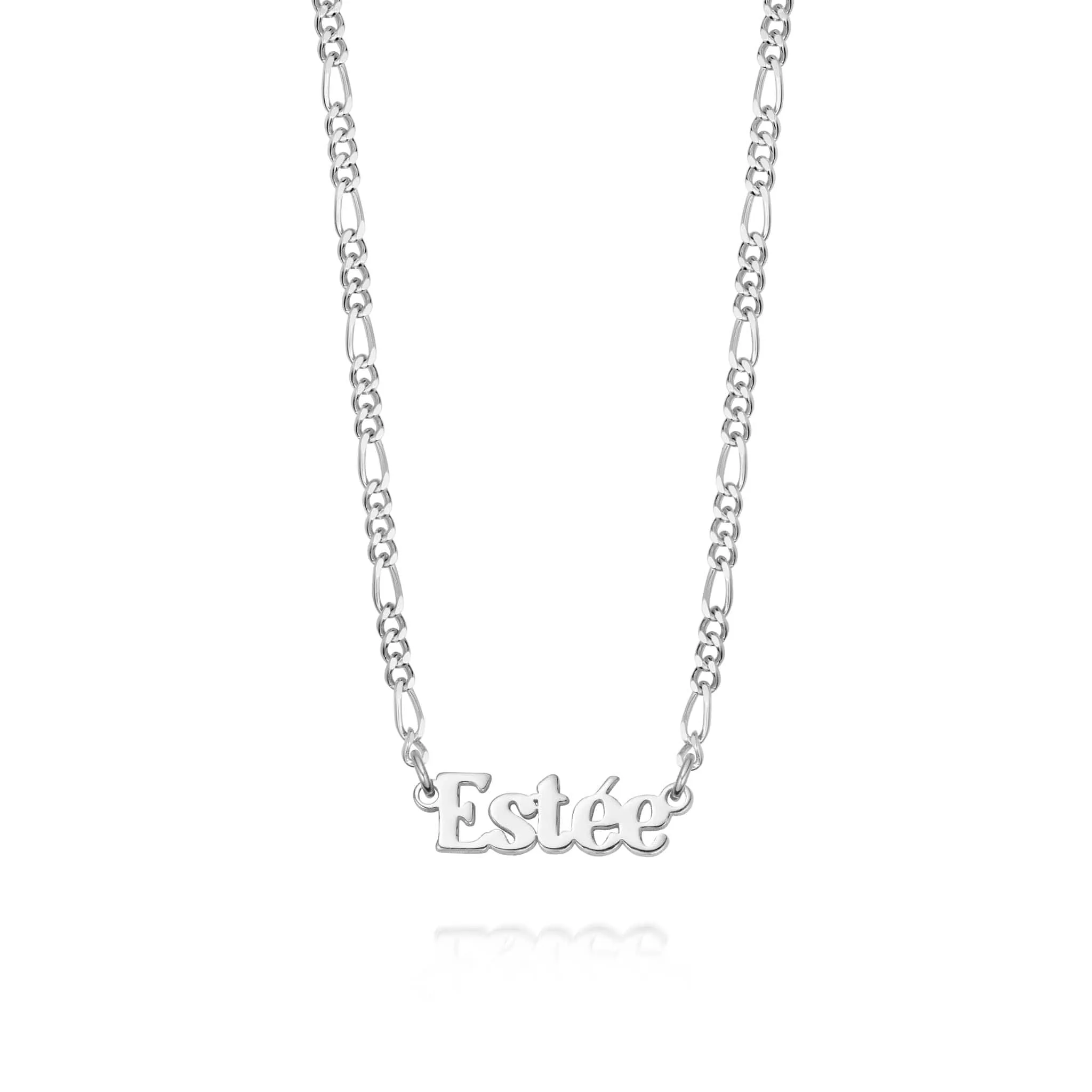 Personalised Name Necklace Silver Plate sold by Daisy Jewellery product image thumbnail 5