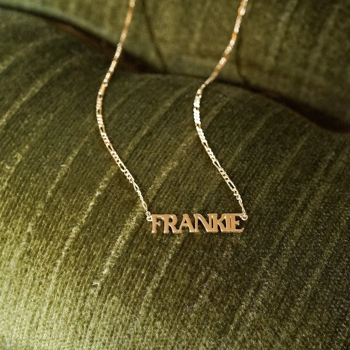 Personalised Name Necklace 18ct Gold Plate sold by Daisy Jewellery product image thumbnail 5