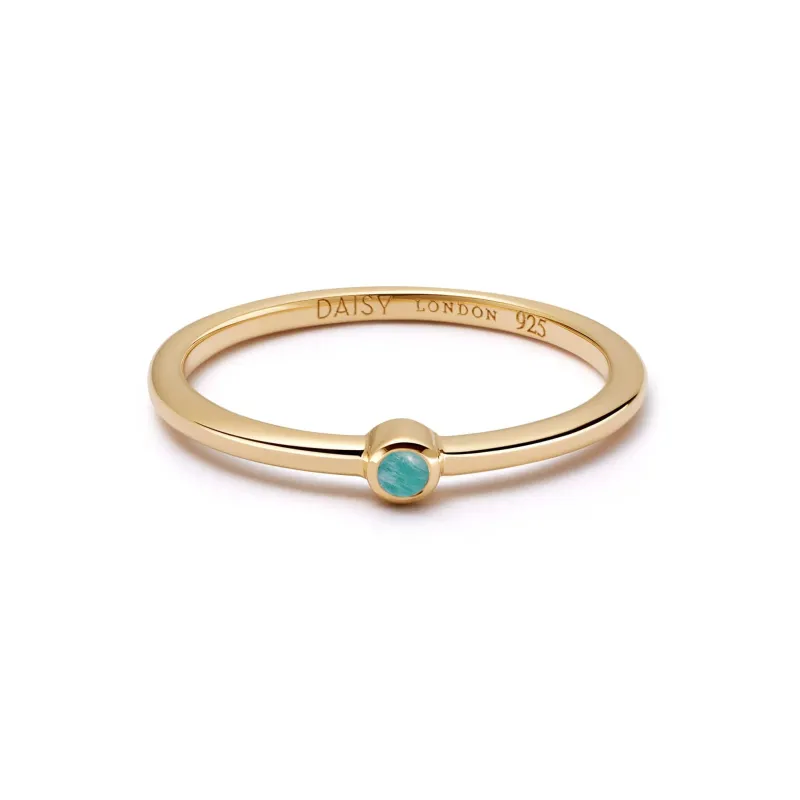 Healing Stone Ring 18ct Gold Plate (Copy) made by Daisy Jewellery