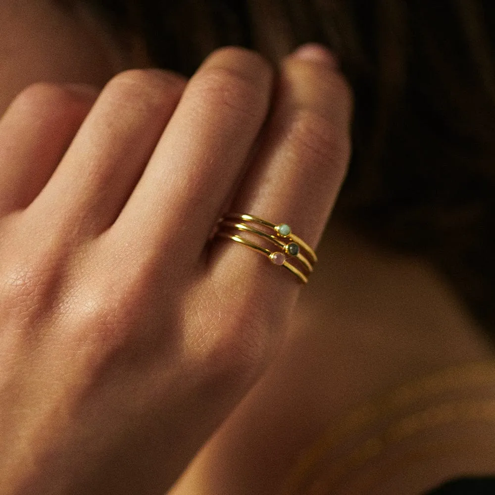 Healing Stone Ring 18ct Gold Plate (Copy) sold by Daisy Jewellery product image thumbnail 2