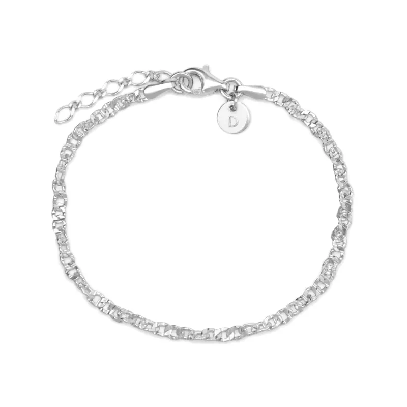 Link Lightweight Chain Bracelet Sterling Silver made by Daisy Jewellery