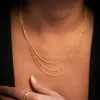 Rope Layering Chain Necklace 18ct Gold Plate sold by Daisy Jewellery