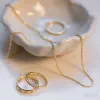 Rope Layering Chain Necklace 18ct Gold Plate sold by Daisy Jewellery