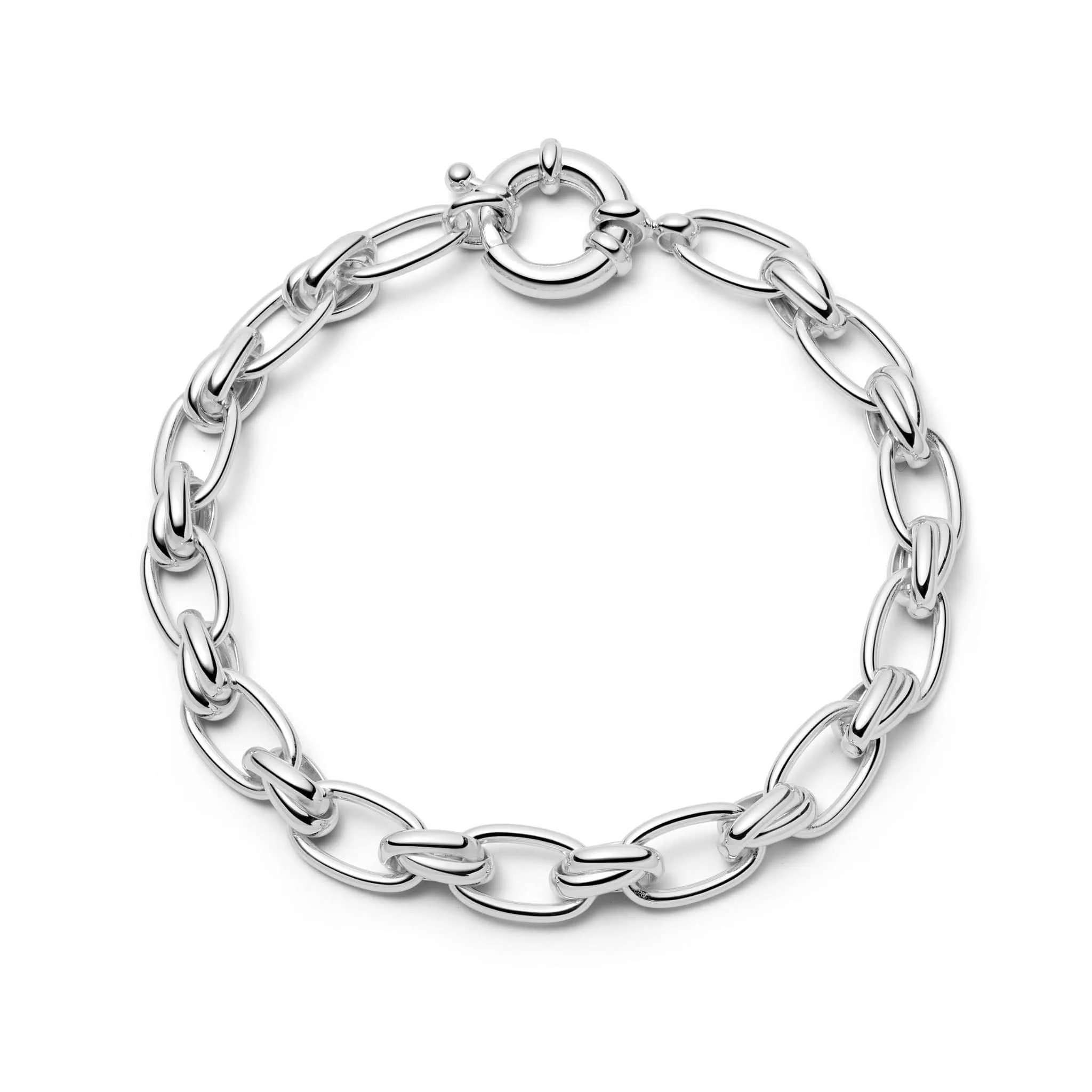 Polly Sayer Vintage Link Chain Bracelet Silver Plate sold by Daisy Jewellery