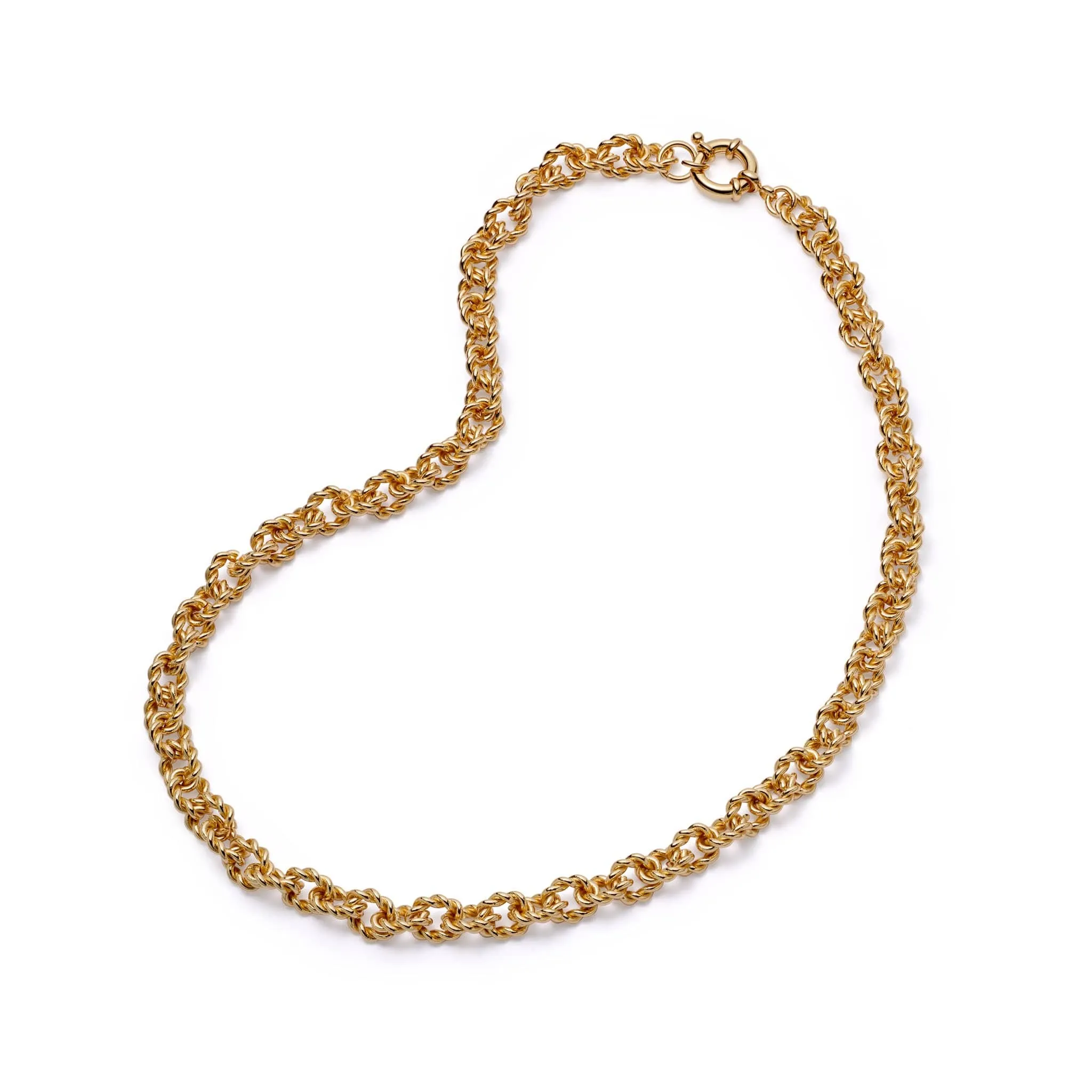 Polly Sayer Vintage Rope Chain Necklace 18ct Gold Plate sold by Daisy Jewellery